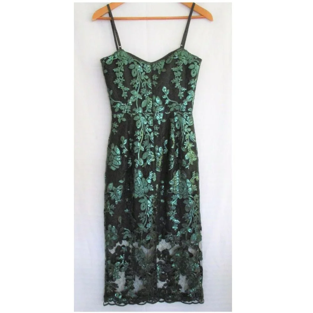 NWOT DRESS THE POPULATION "KATE" COCKTAIL DRESS S - Picture 2 of 3
